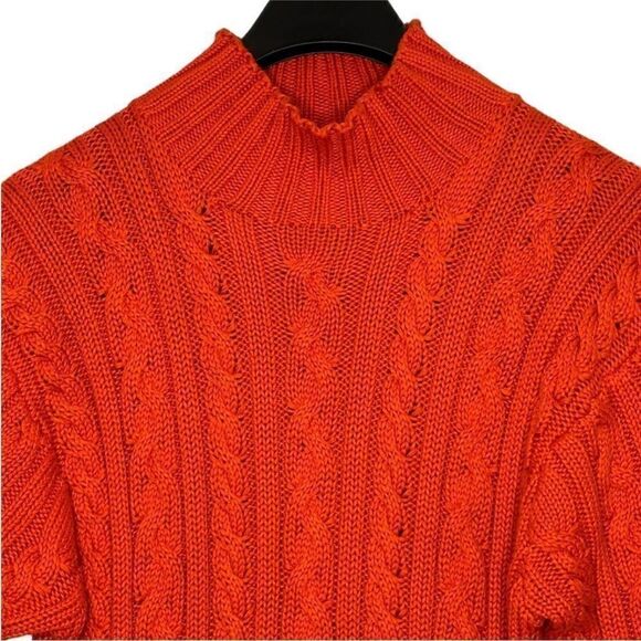 Vintage Ralph Lauren Country Mock Neck Cable Knit Sweater | Size L - Picture 7 of 7